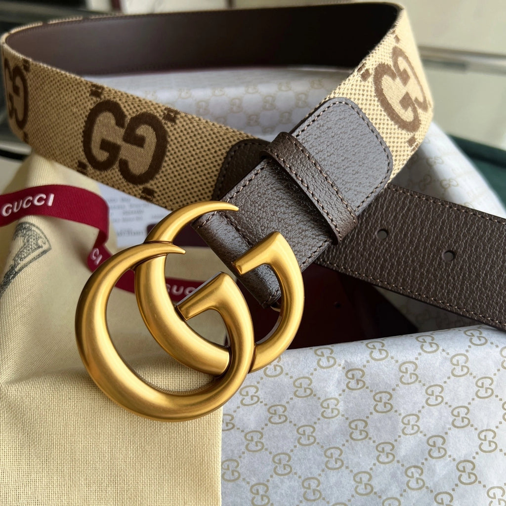 Premium Designer Belt with Iconic Buckle
