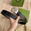 Gucci Leather Belt with GG Buckle
