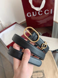 Premium Black Leather Belt with Gold Buckle