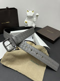 Bottega Veneta Premium Gray Woven Leather Belt