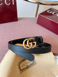 Gucci Leather Belt with Double G Buckle