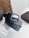 Gucci Premium Leather Belt with Gold GG Buckle