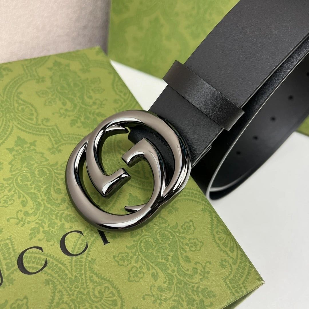 Premium Leather Belt with GG Buckle