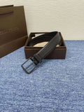 Premium Black Leather Belt