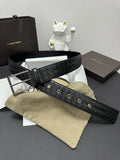 Bottega Veneta Premium Black Woven Leather Belt