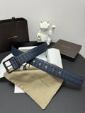 Bottega Veneta Premium Blue Woven Leather Belt