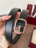 Gucci Premium Black Leather Belt with Silver Buckle