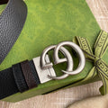 Gucci Premium Leather Belt with GG Buckle