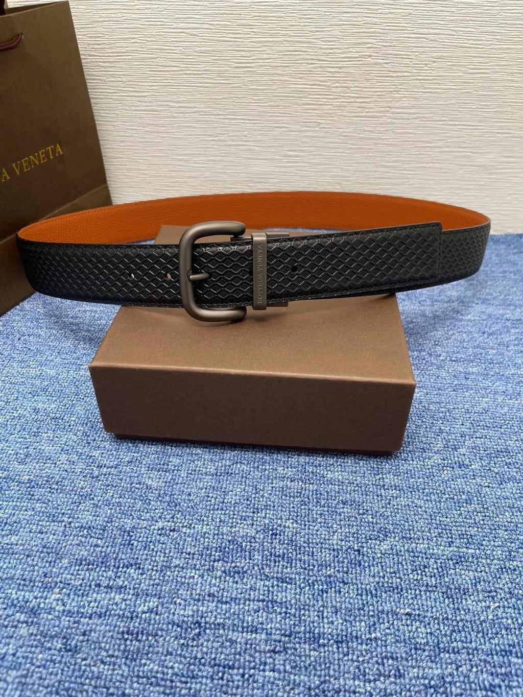 Premium Leather Reversible Belt - Black and Tan