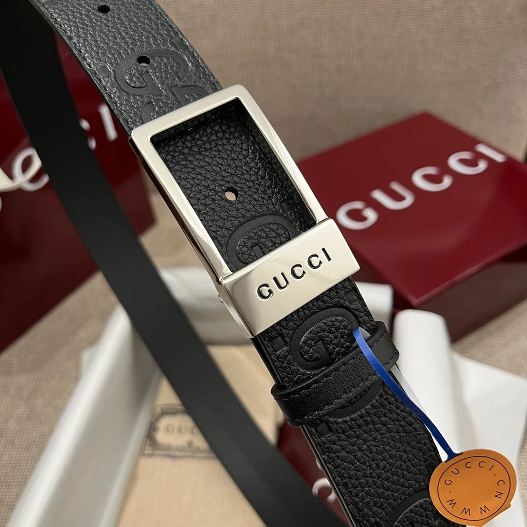 Gucci Premium Leather Belt Black