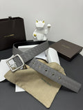 Bottega Veneta Gray Braided Leather Belt