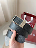 Gucci Premium Quality Black Leather Belt