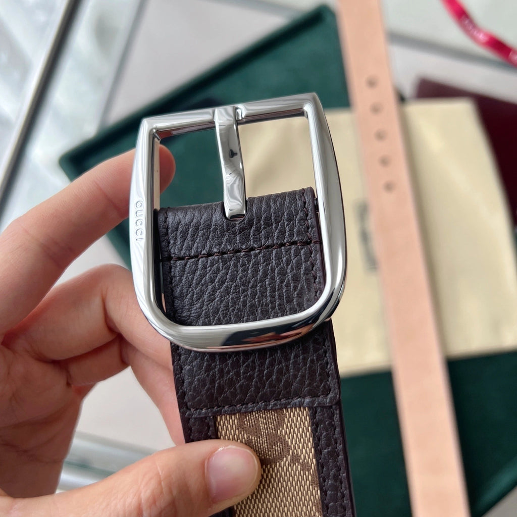 Gucci GG Canvas Belt - Premium Quality - Hình 3