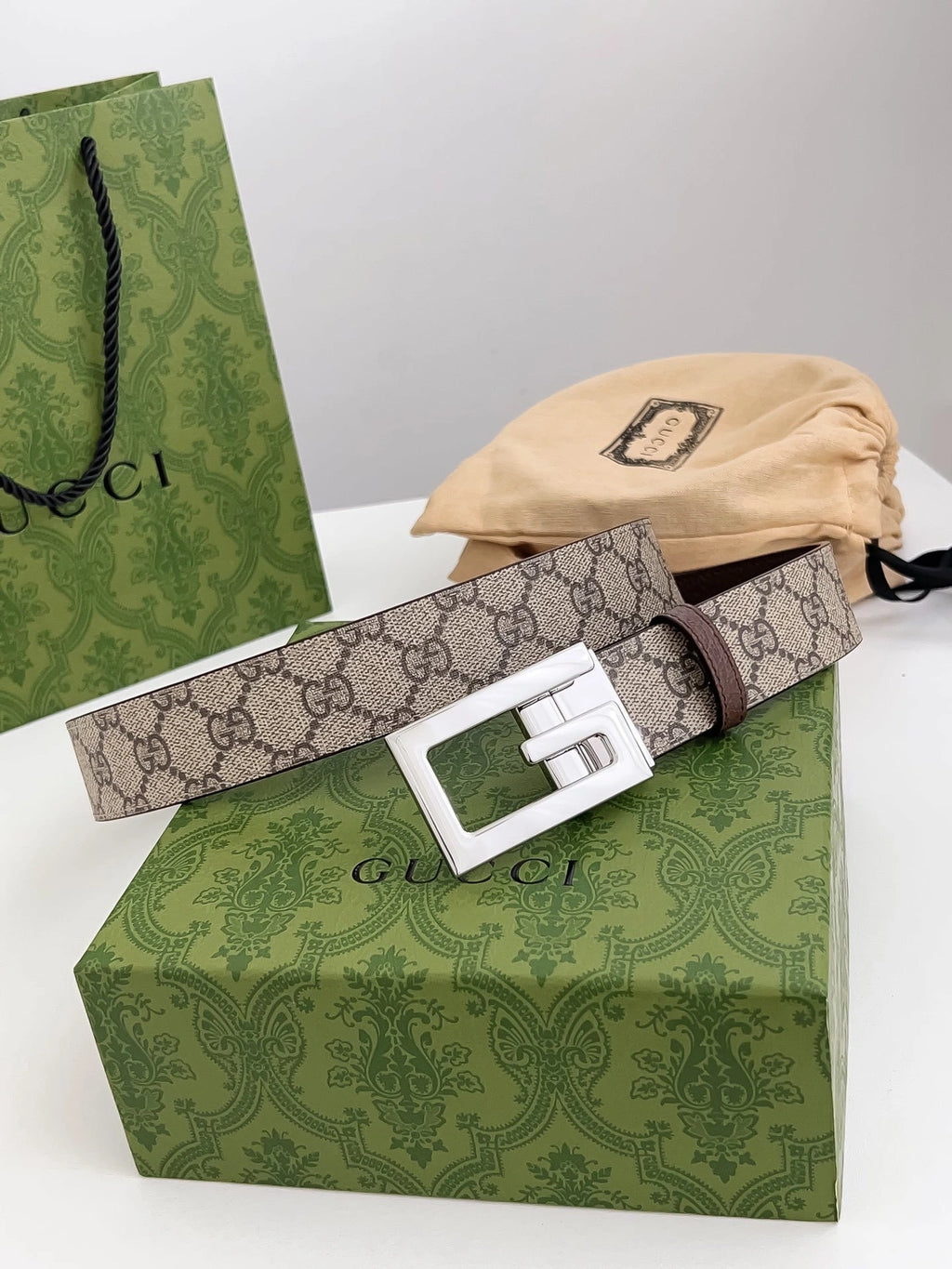 Gucci Inspired Premium Quality Belt - Hình 2