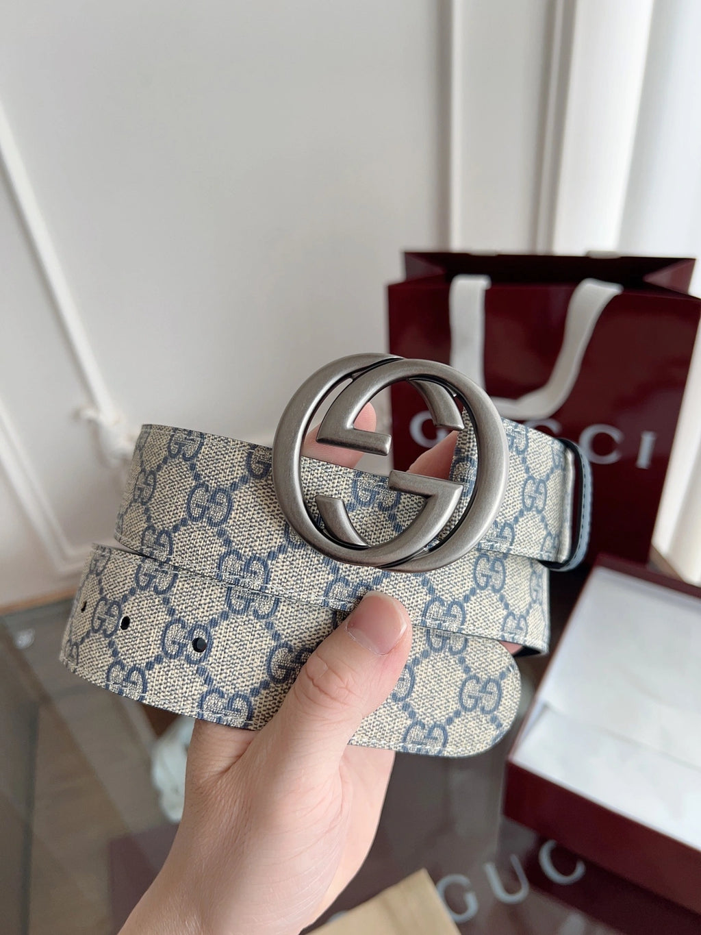 Gucci Premium Quality Belt with Signature Logo Buckle - Hình 2