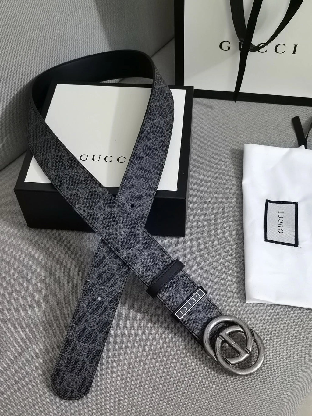 Gucci Premium Quality Belt with Interlocking G Buckle - Hình 2