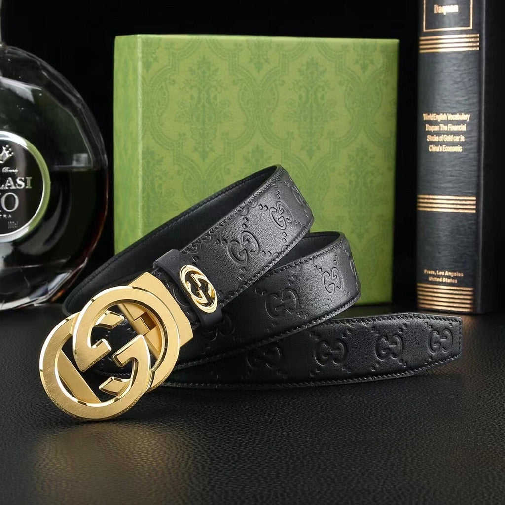 Gucci Inspired Premium Leather Belt - Hình 2