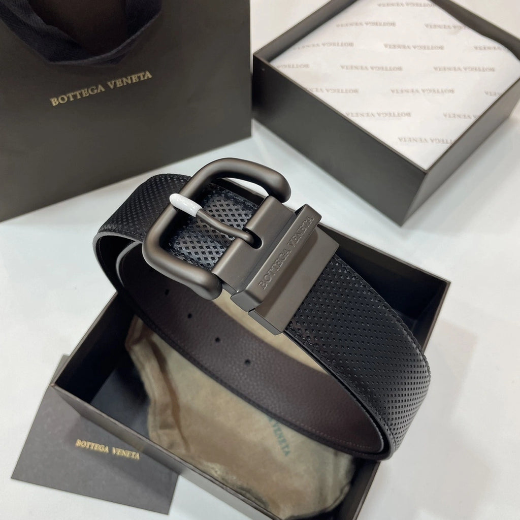 Bottega Veneta Premium Reversible Leather Belt - Hình 2