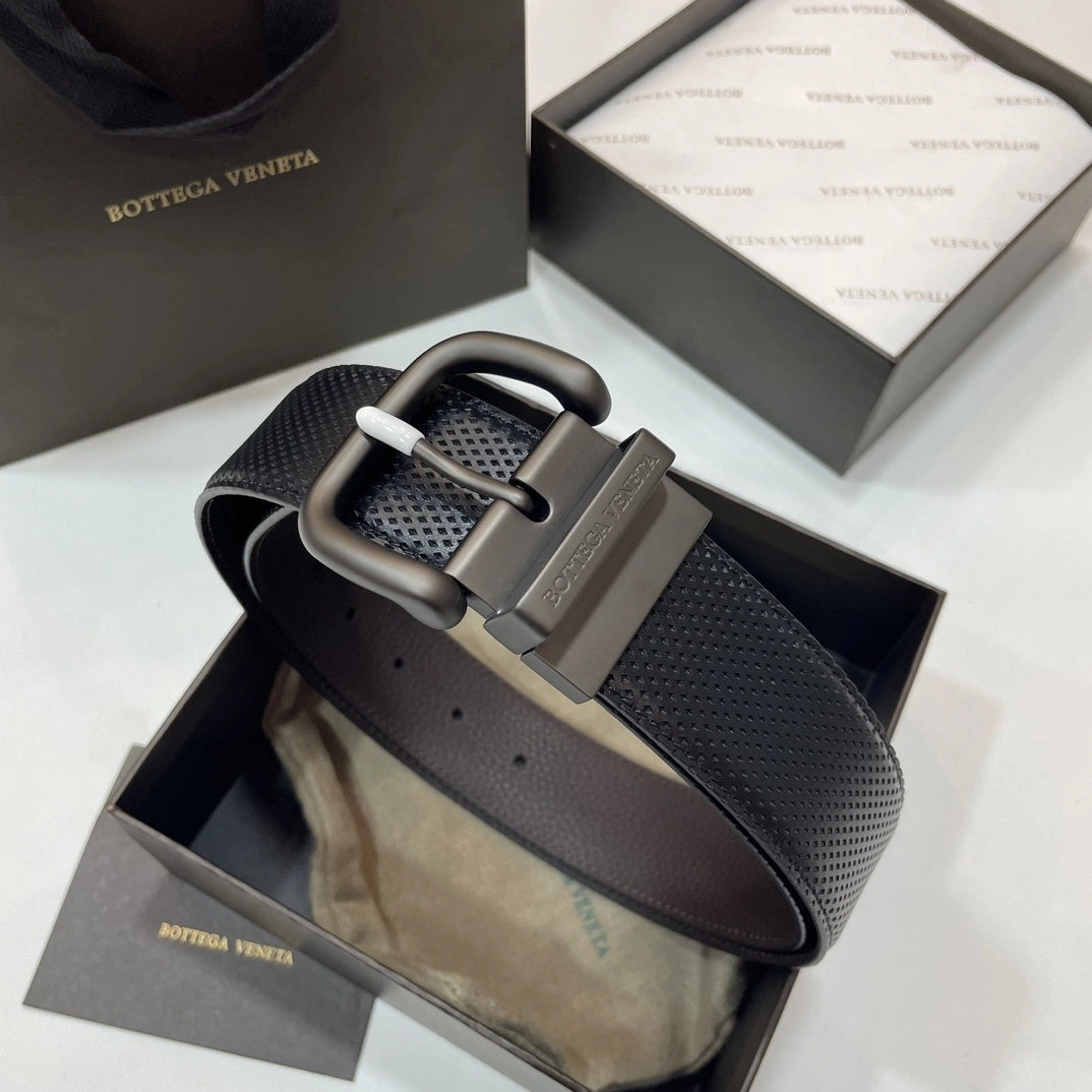 Bottega Veneta Premium Reversible Leather Belt - Hình 2