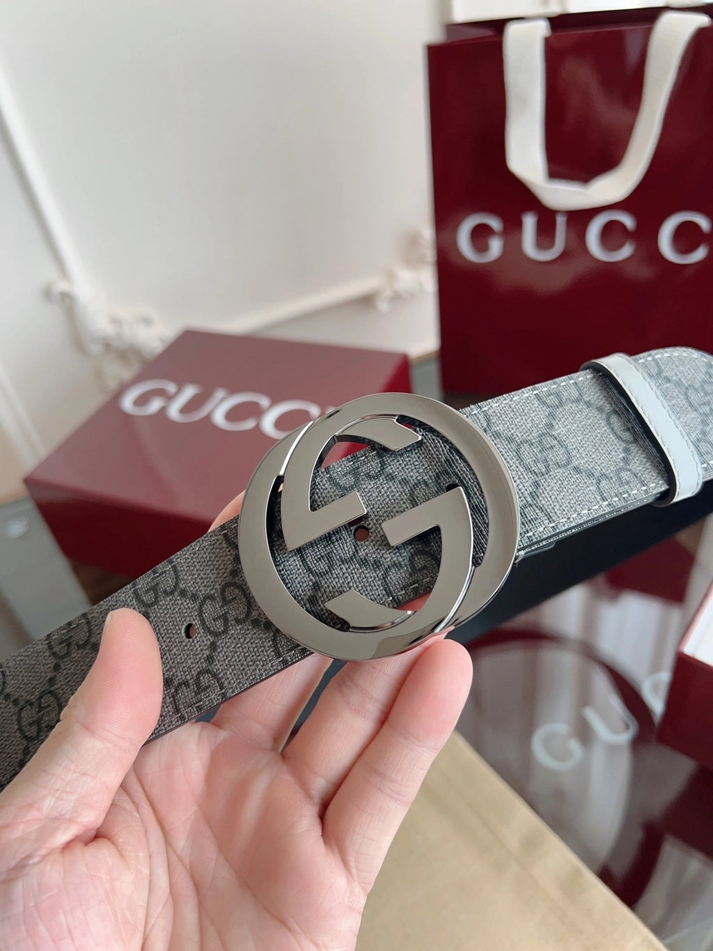 Gucci Premium Leather Belt - Hình 2