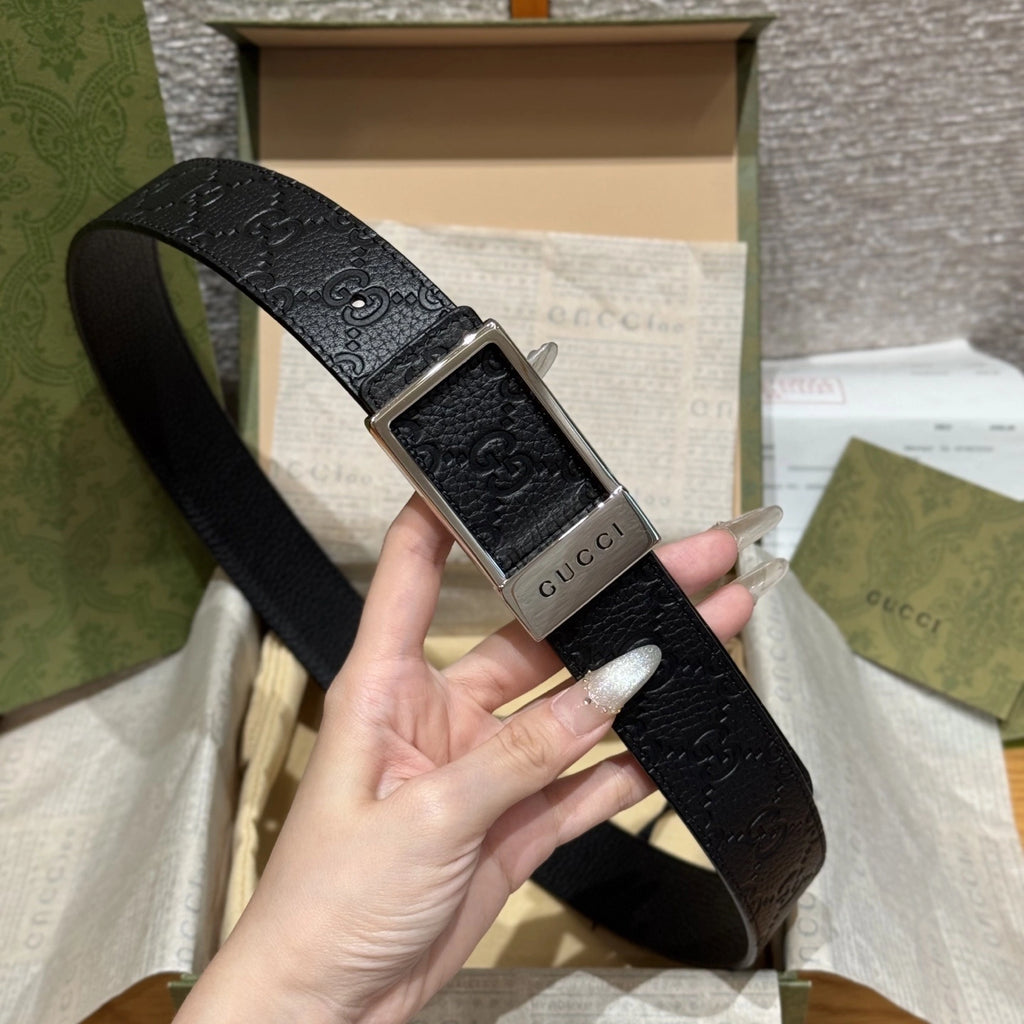 Gucci Signature Leather Belt Premium Quality - Hình 2