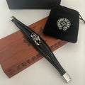 Chrome Hearts Inspired Premium Leather Bracelet