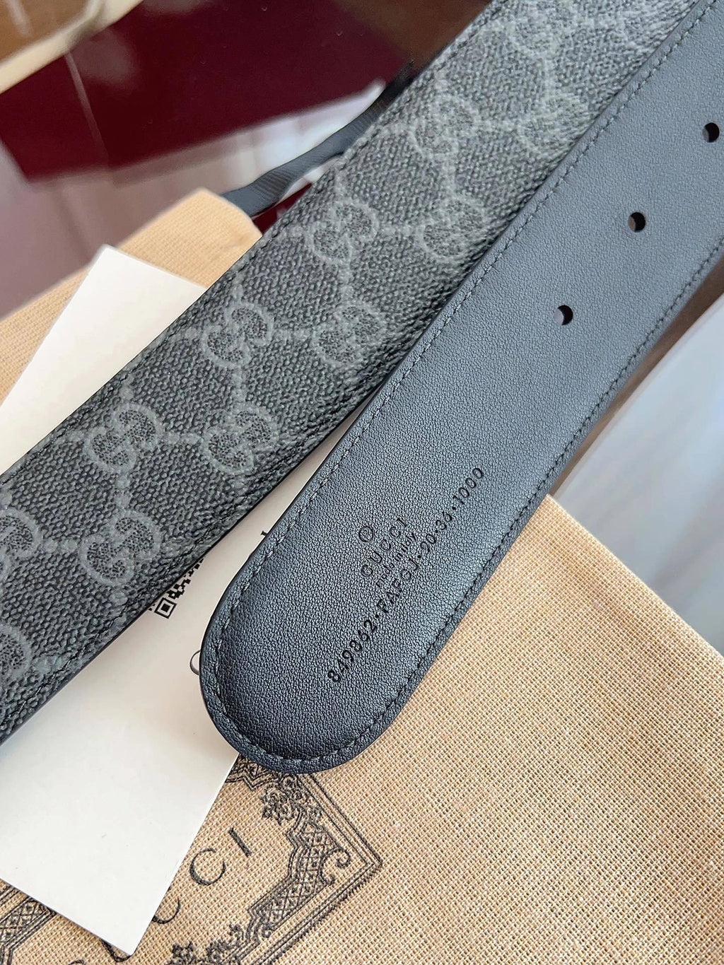 Gucci Premium Quality Belt with GG Buckle - Hình 2