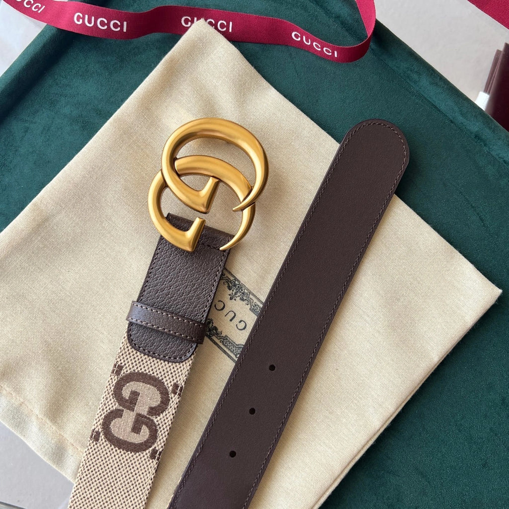 Premium Designer Belt with Iconic Buckle - Hình 3