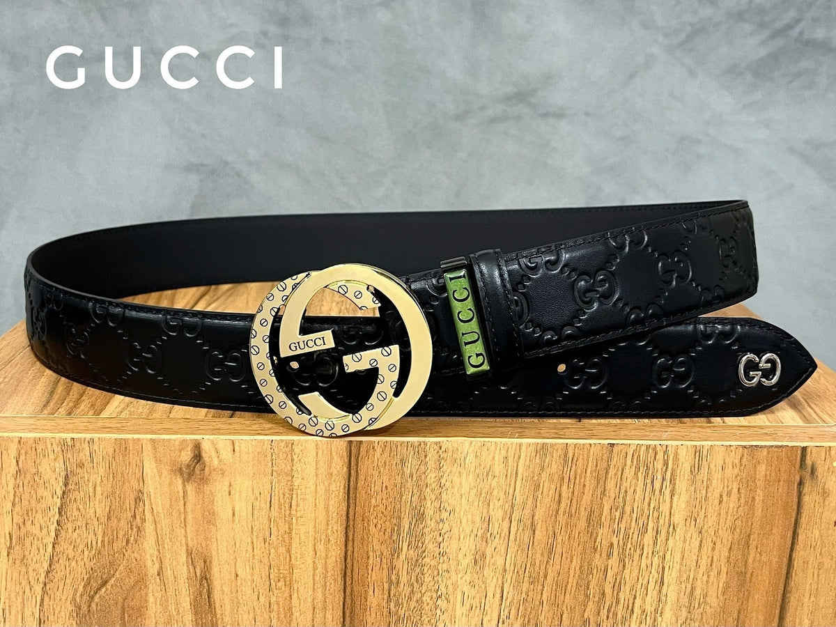 Thắt lưng Gucci Premium Quality màu đen - Hình 2