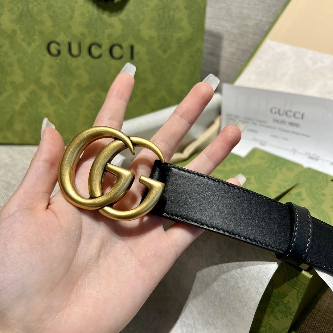 Gucci belt with GG buckle - Hình 2