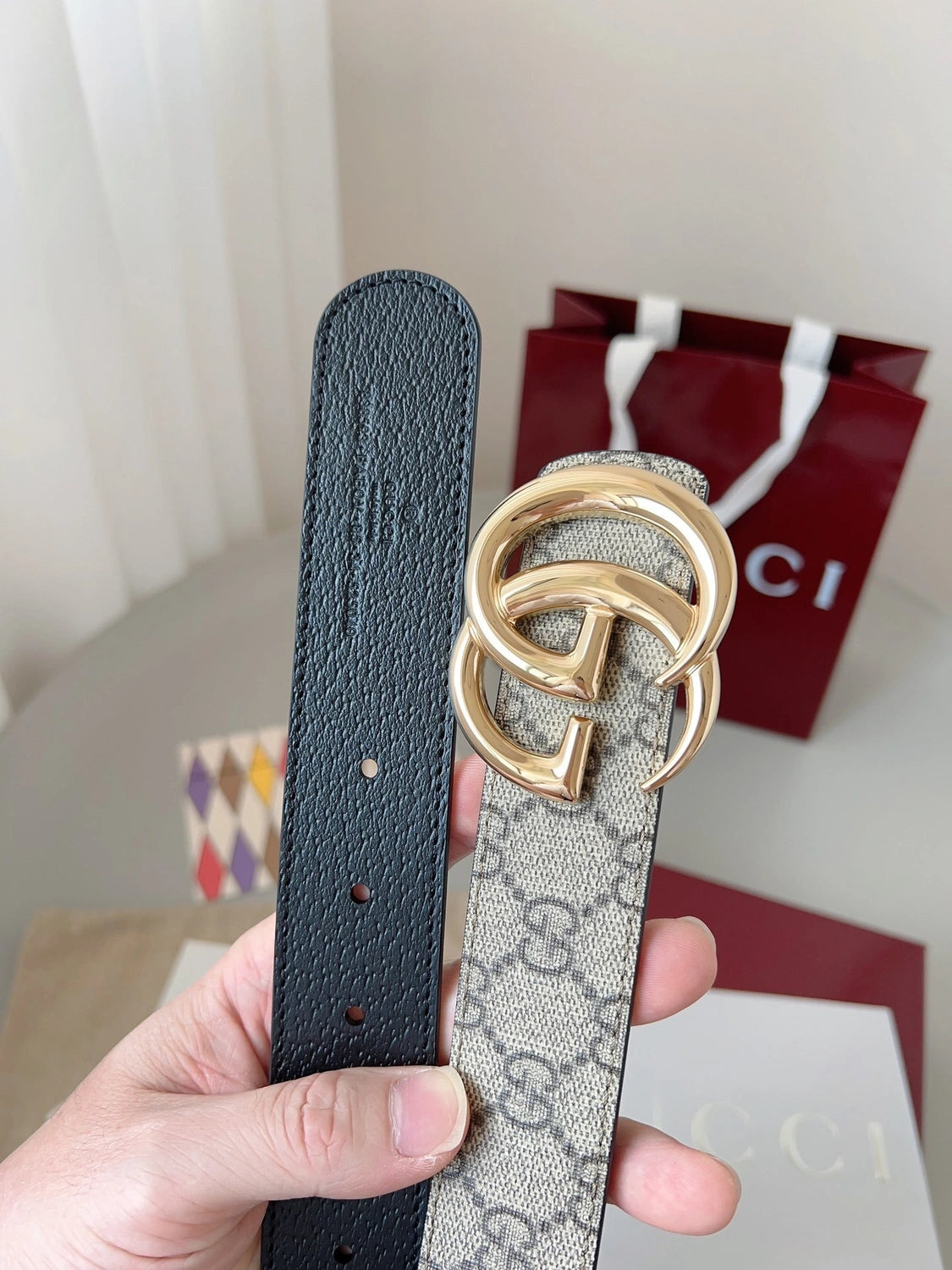 Gucci GG Marmont Belt with GG Buckle - Hình 2