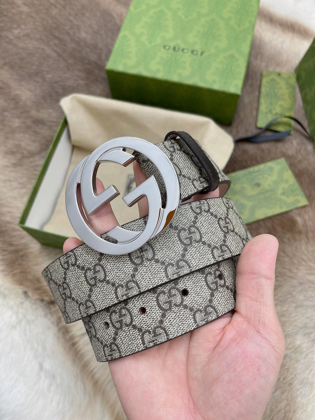 Gucci Interlocking G Belt Premium Quality - Hình 3