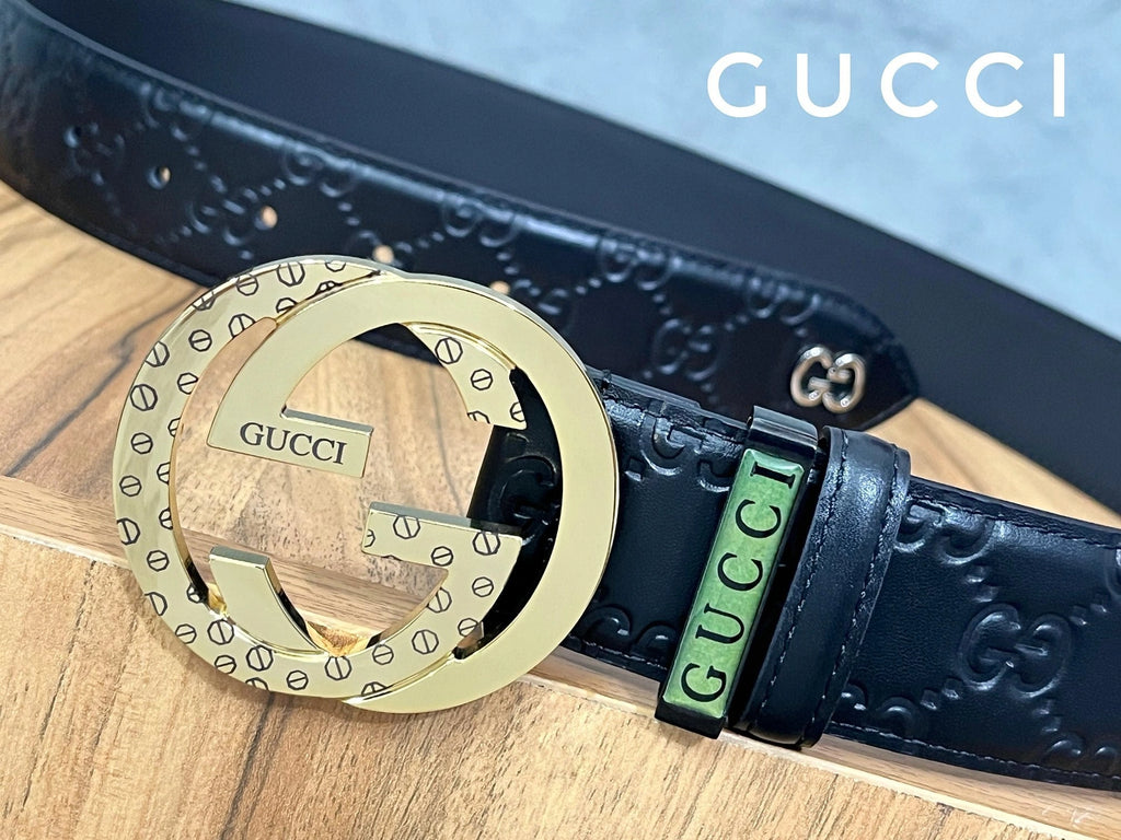 Thắt lưng Gucci Premium Quality màu đen - Hình 3