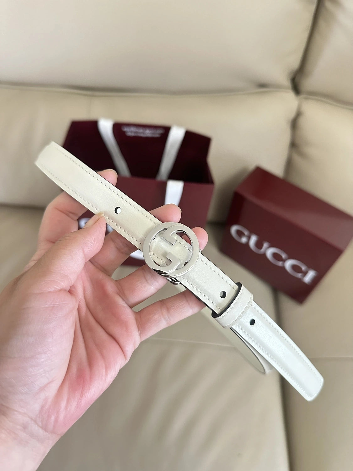 Gucci Premium Quality Leather Belt - Hình 3