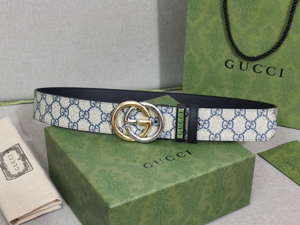 Gucci Premium Belt with GG Buckle - Hình 3