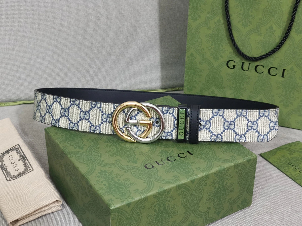Gucci Premium Belt with GG Buckle - Hình 3