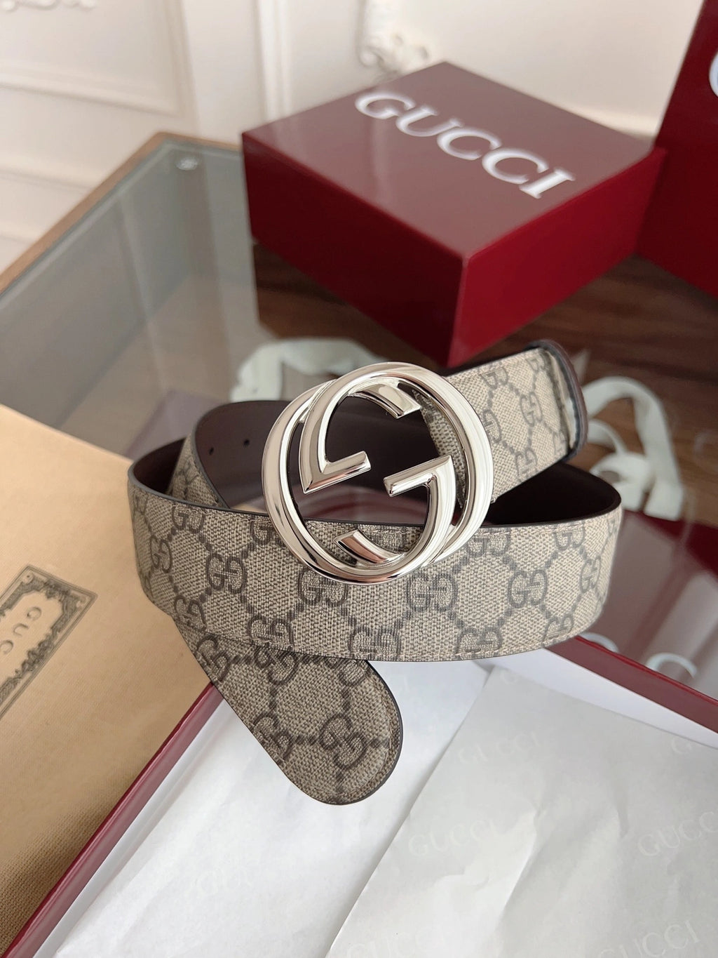 Gucci GG Supreme Belt Premium Quality - Hình 3