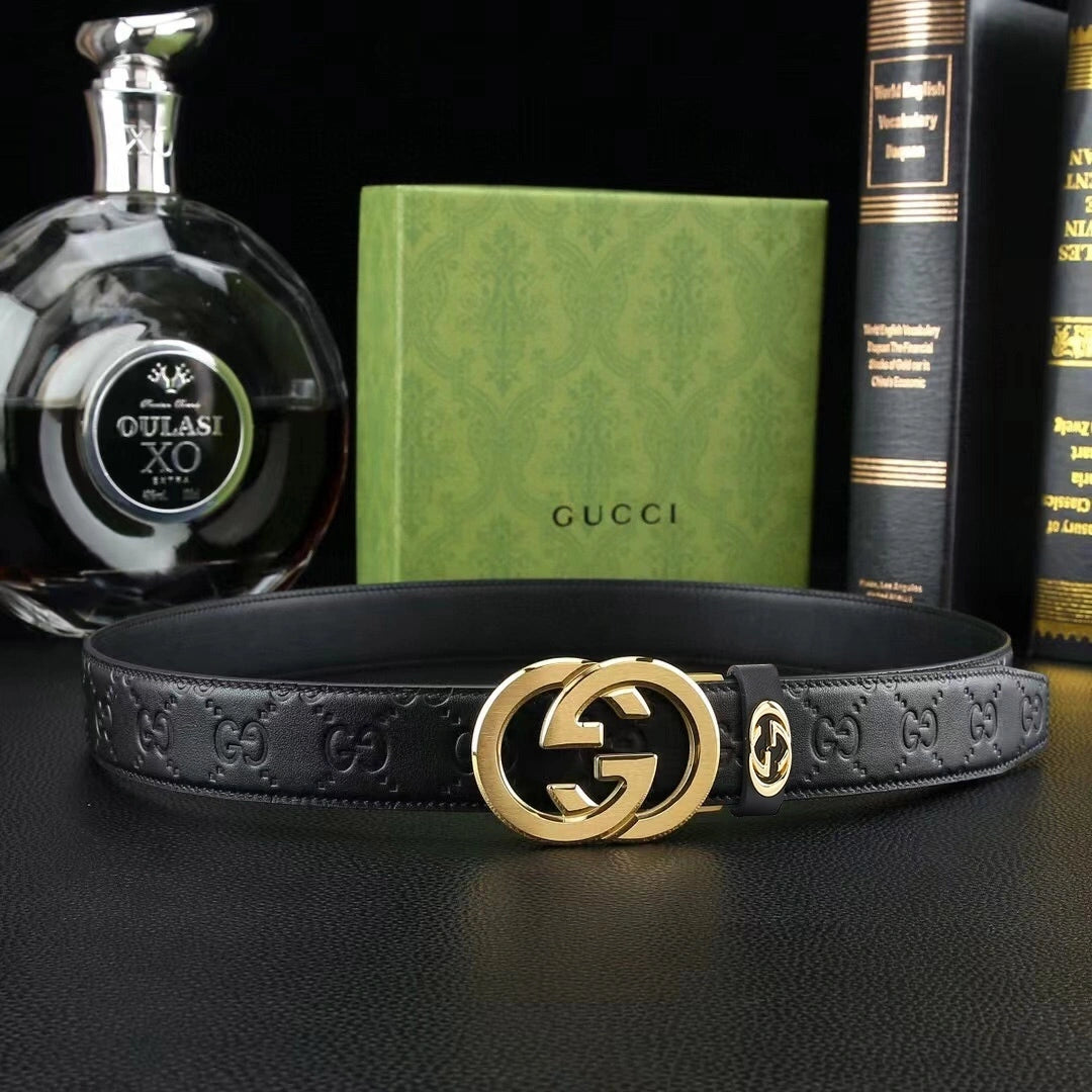 Gucci Inspired Premium Leather Belt - Hình 3