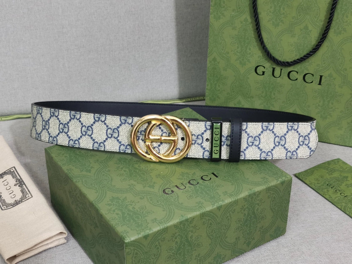 Gucci Premium Belt with GG Buckle - Hình 4