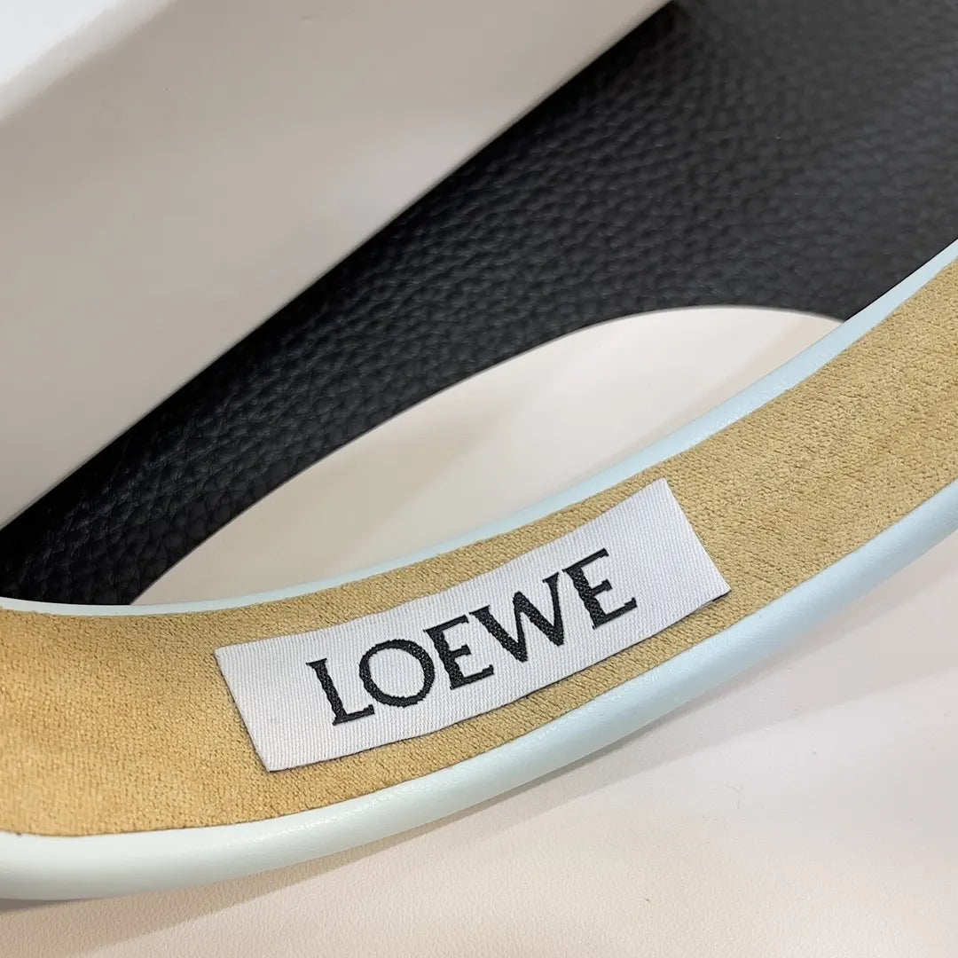 Loewe Light Blue Leather Headband - Hình 4