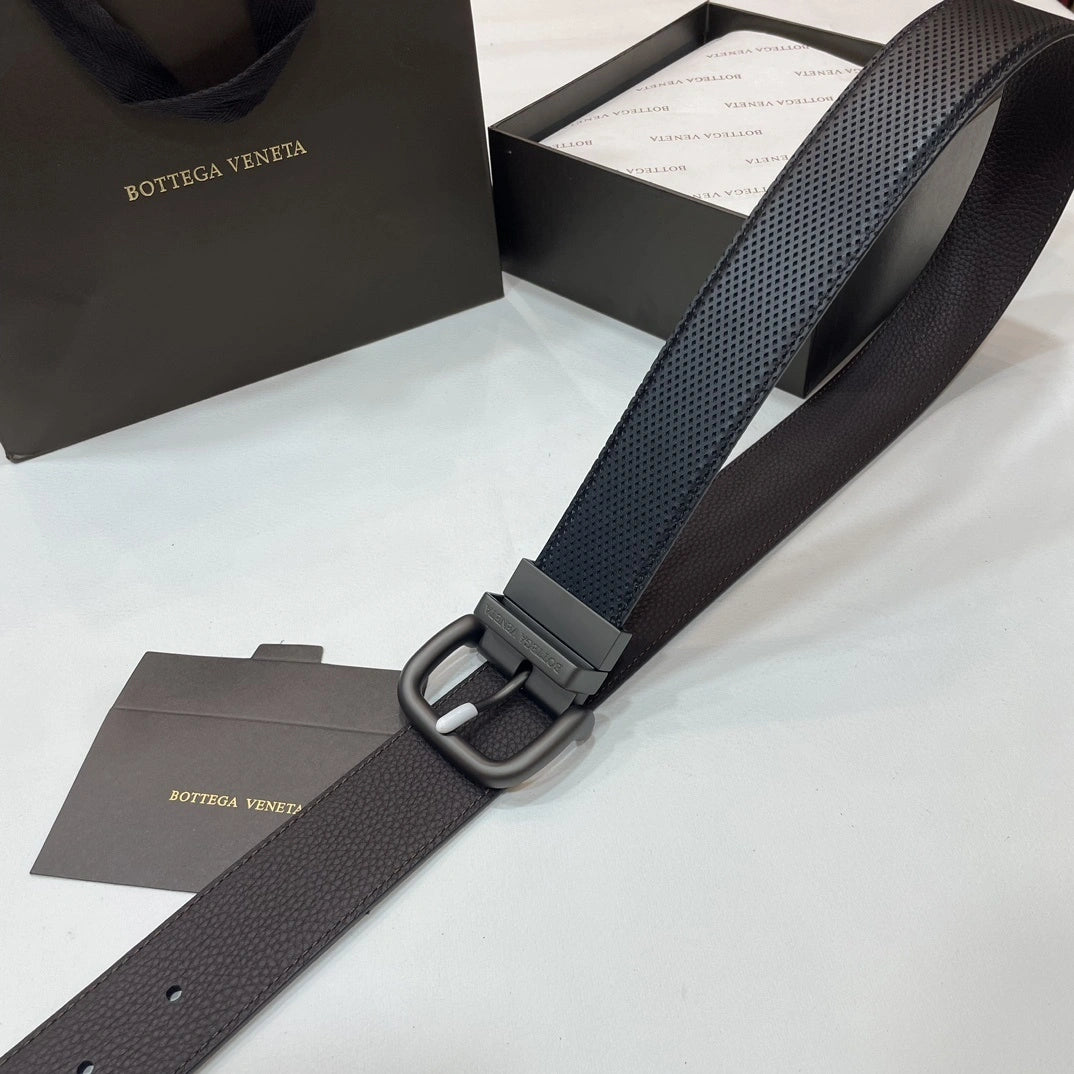 Bottega Veneta Premium Reversible Leather Belt - Hình 4