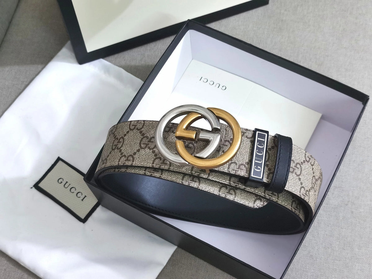 Gucci Premium Belt with GG Logo - Hình 4