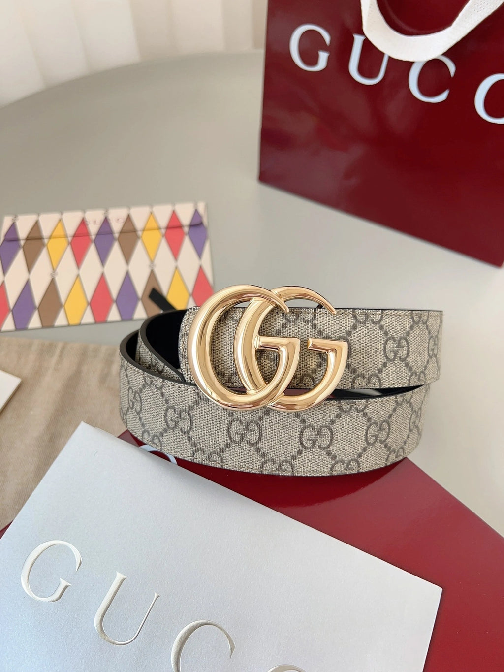 Gucci GG Marmont Belt with GG Buckle - Hình 4