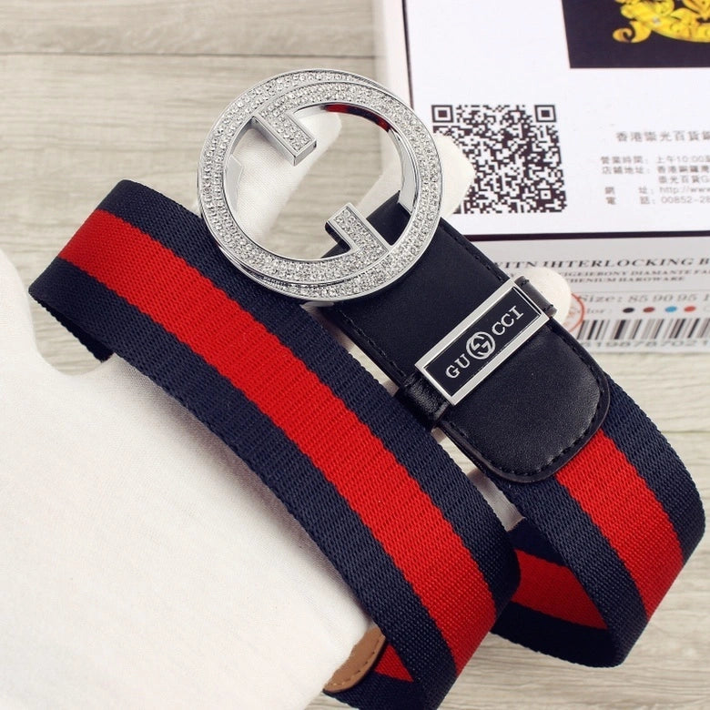 Gucci Premium Belt with Iconic Logo Buckle - Hình 3