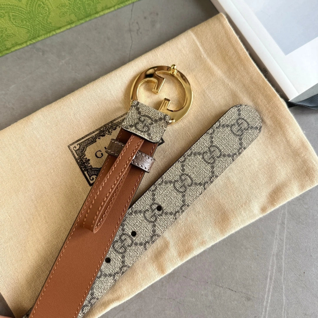 Gucci Blondie Premium Quality Belt with GG Buckle - Hình 2