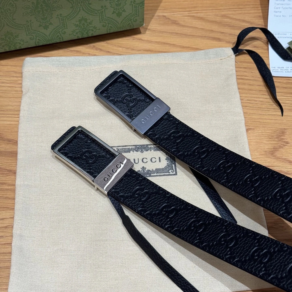 Gucci Signature Leather Belt - Hình 4