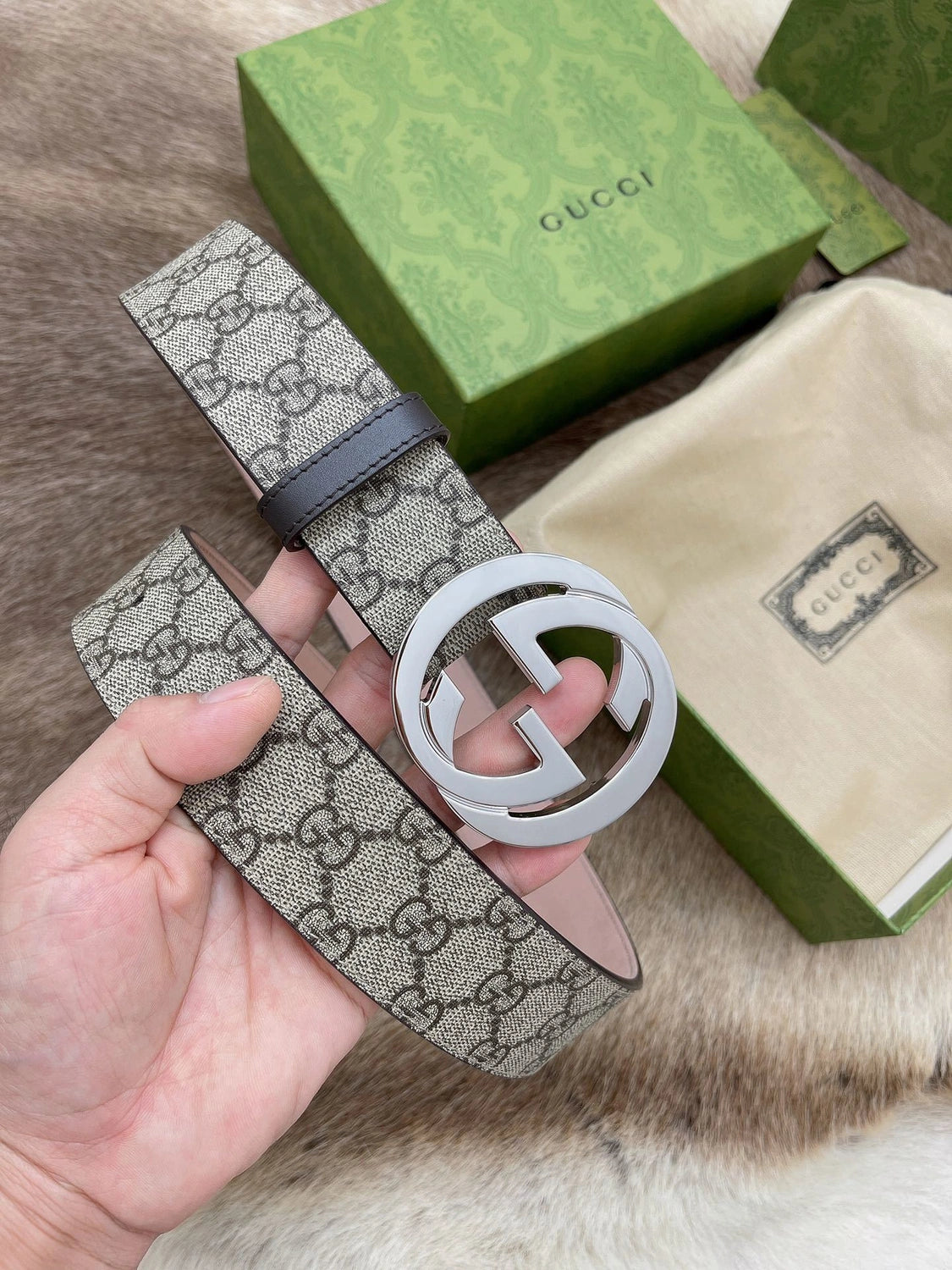 Gucci Interlocking G Belt Premium Quality - Hình 4