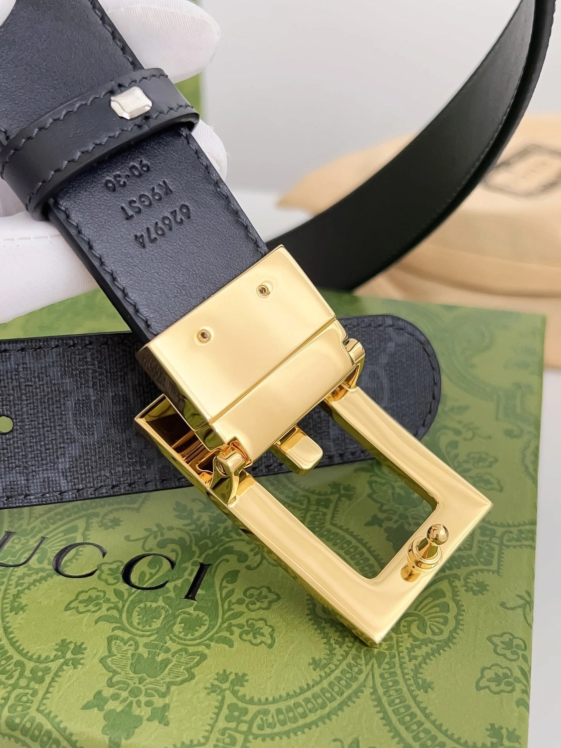 Bottega Veneta Premium Quality Black Woven Leather Belt - Hình 4