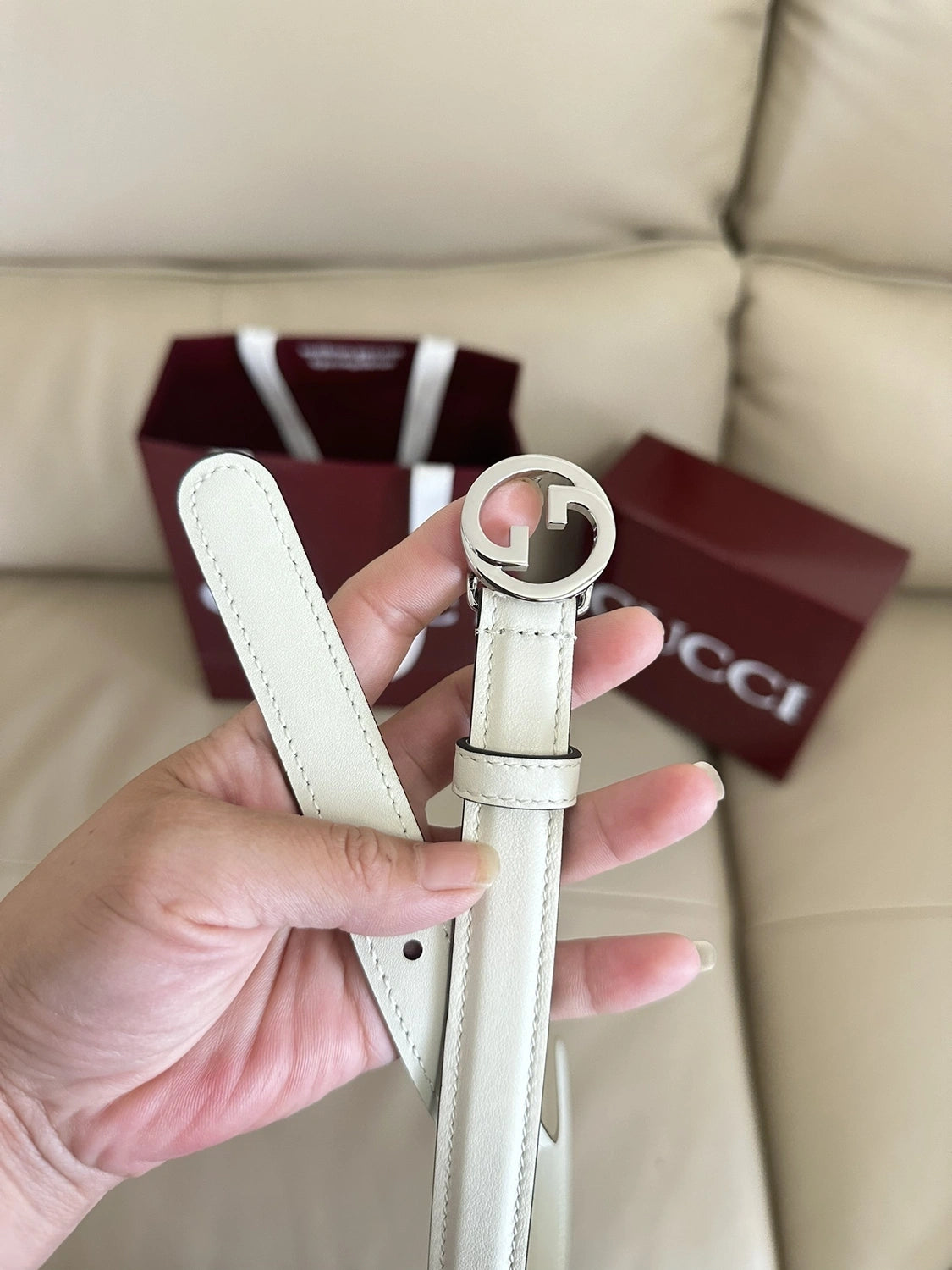Gucci Premium Quality Leather Belt - Hình 4