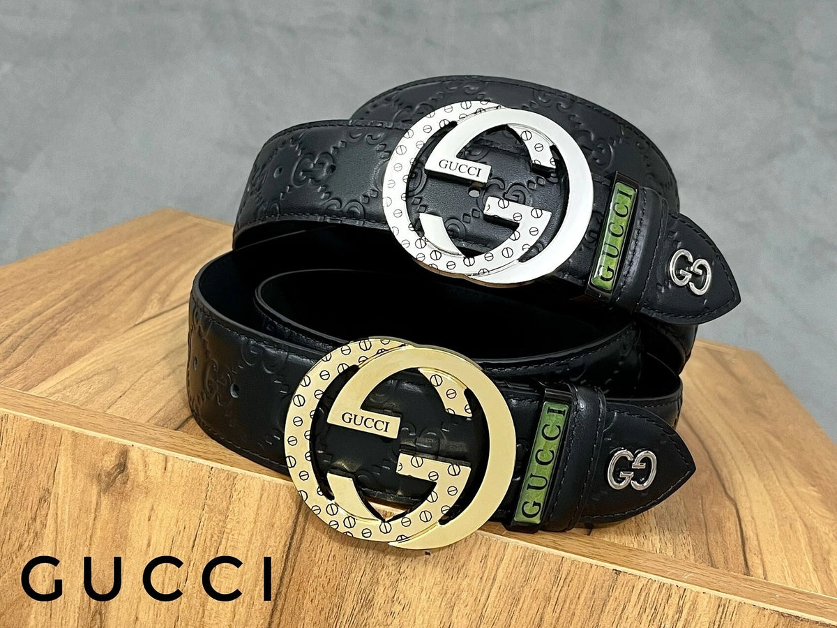 Thắt lưng Gucci Premium Quality màu đen - Hình 5